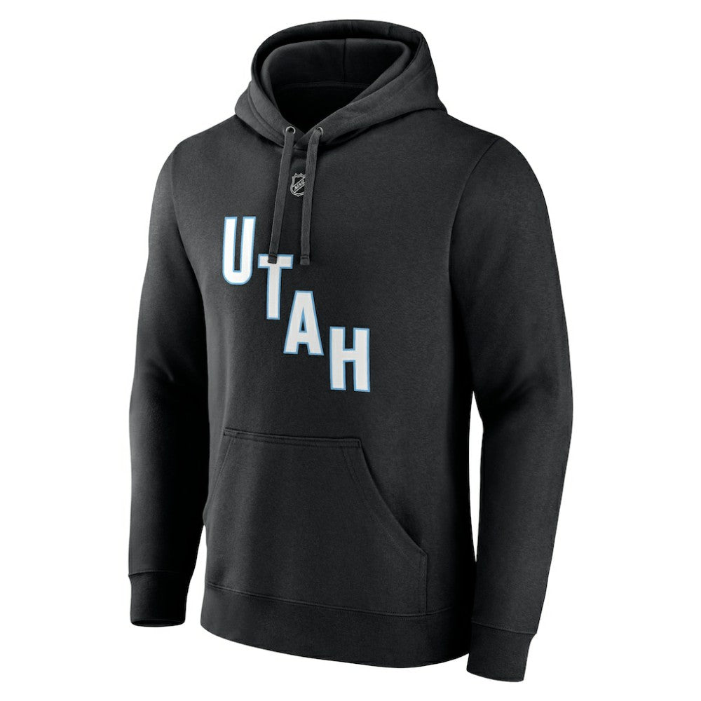 NHL Nick Schmaltz NHL Utah Fanatics Authentic Stack Name & Number Tri-Blend Pullover Hoodie
