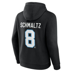 NHL Nick Schmaltz NHL Utah Fanatics Authentic Stack Name & Number Tri-Blend Pullover Hoodie