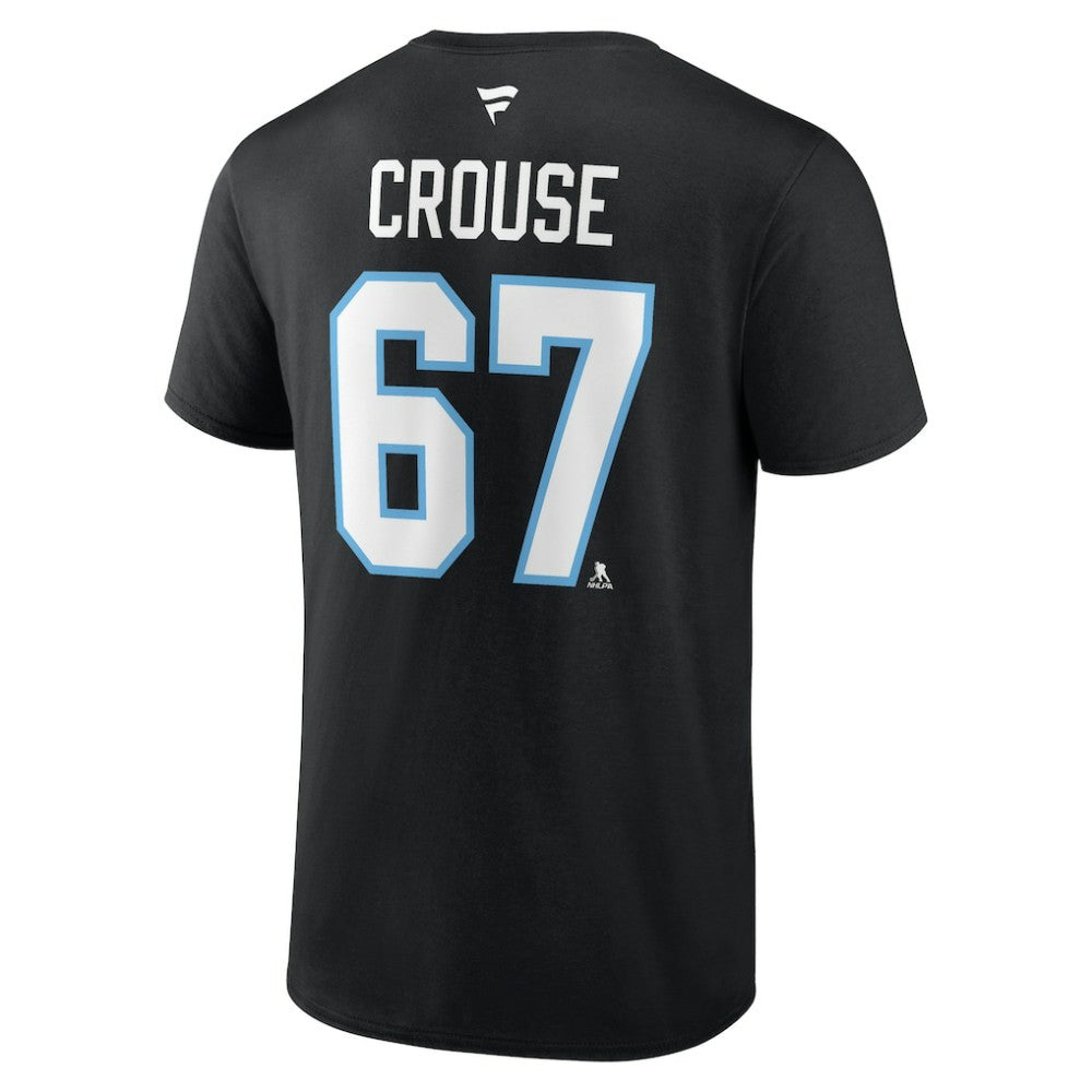NHL Lawson Crouse Utah Mammoth Fanatics Authentic Stack Name & Number T-Shirt