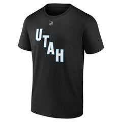 NHL Nick Schmaltz Utah Mammoth Fanatics Authentic Stack Name & Number T-Shirt