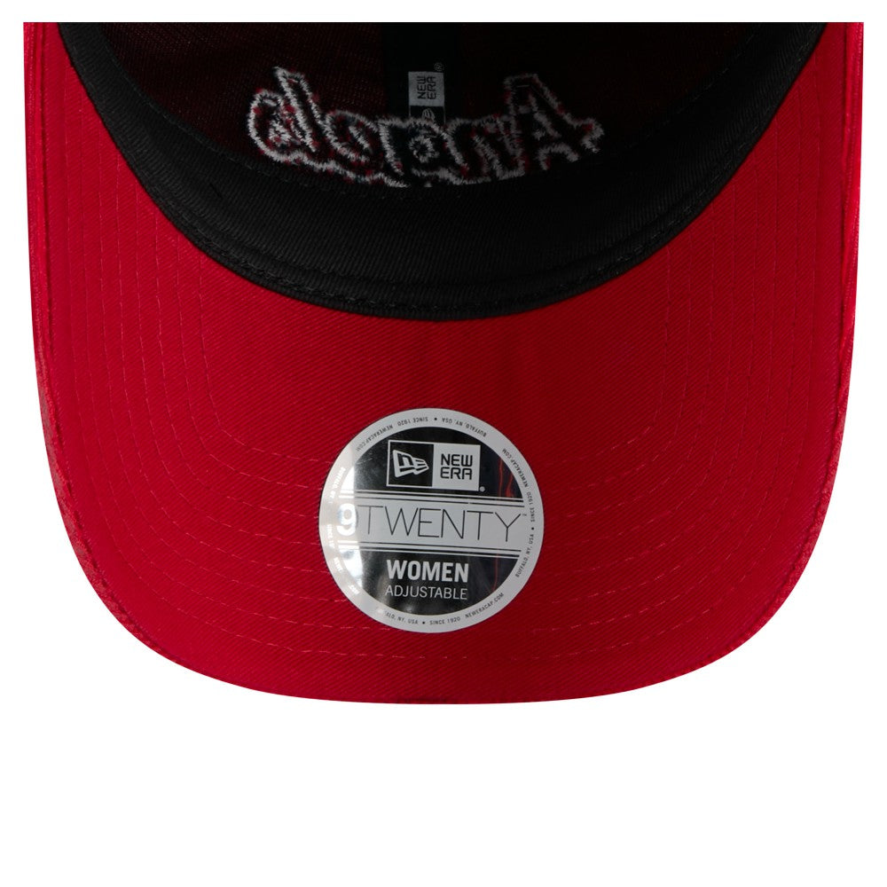 Red Los Angeles Angels New Era Women's Corduroy 9TWENTY Adjustable Hat