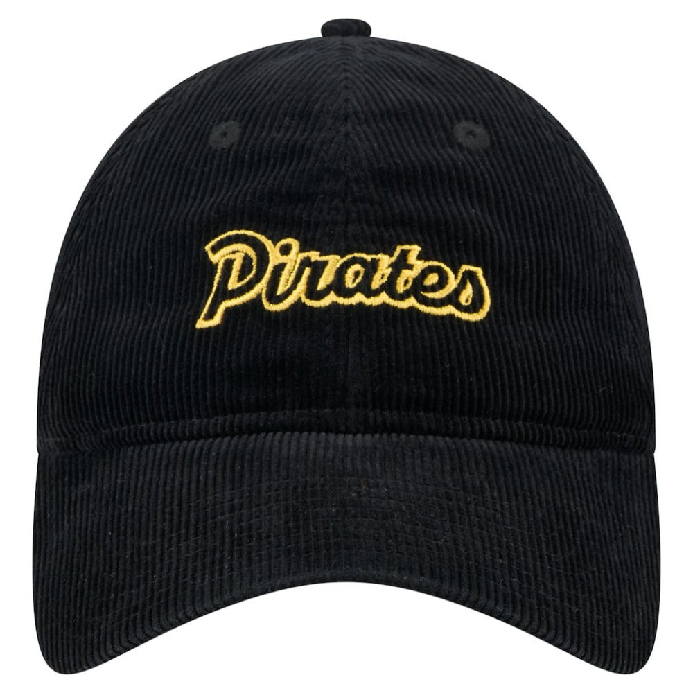 Black Pittsburgh Pirates New Era Women's Corduroy 9TWENTY Adjustable Hat