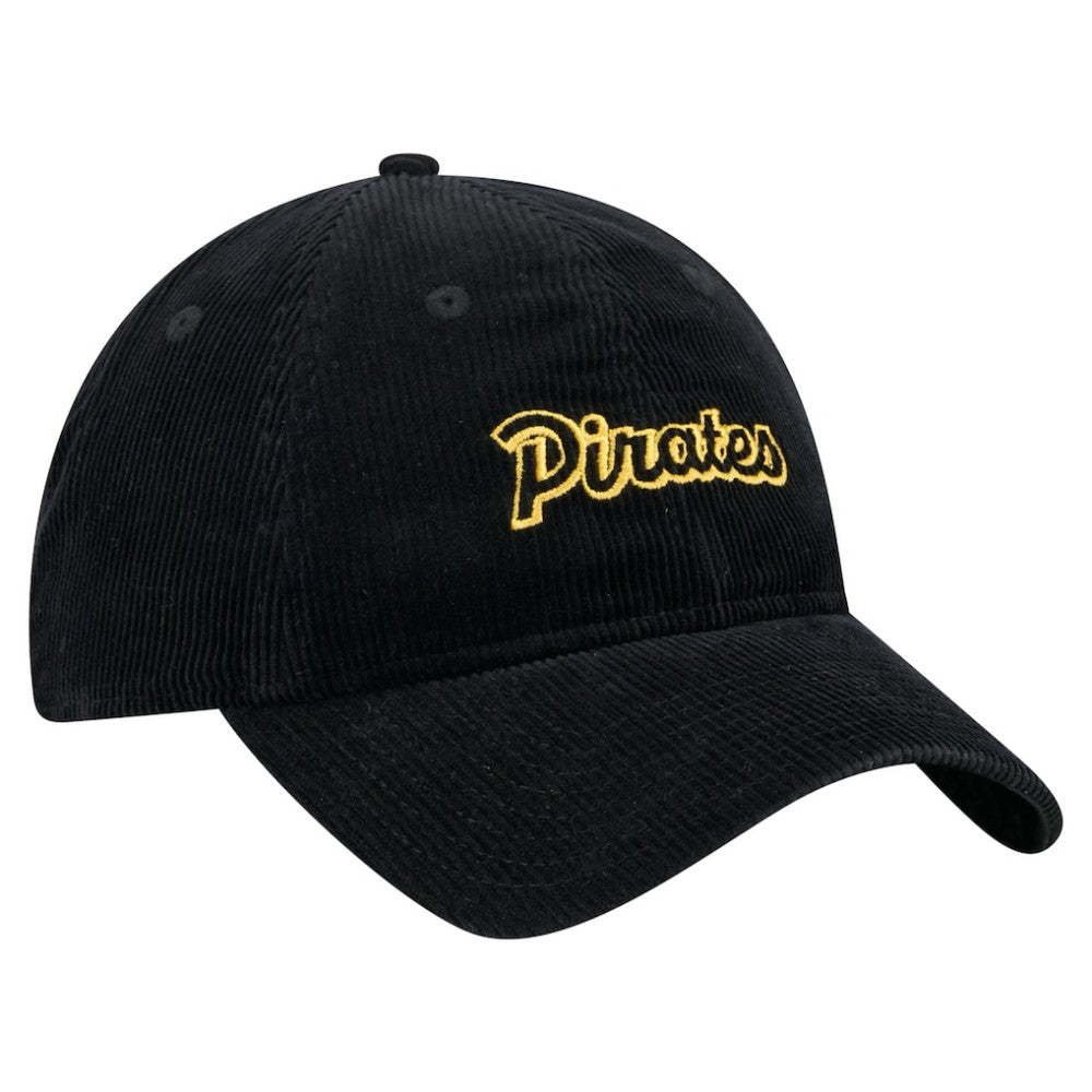 Black Pittsburgh Pirates New Era Women's Corduroy 9TWENTY Adjustable Hat