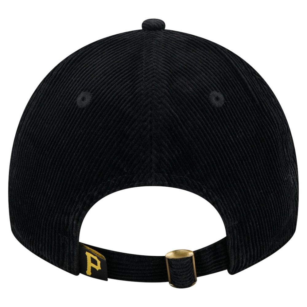 Black Pittsburgh Pirates New Era Women's Corduroy 9TWENTY Adjustable Hat