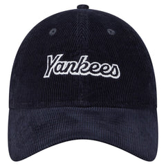 Navy New York Yankees New Era Women's Corduroy 9TWENTY Adjustable Hat