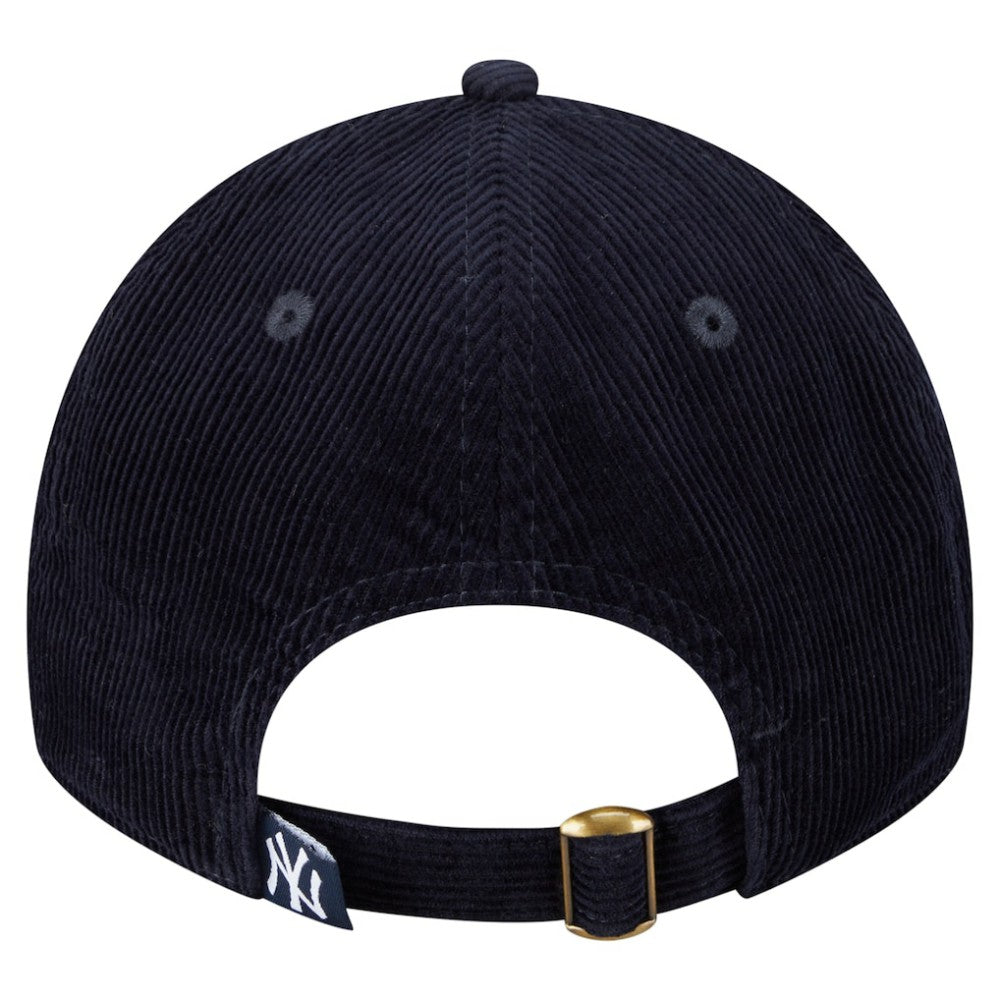 Navy New York Yankees New Era Women's Corduroy 9TWENTY Adjustable Hat