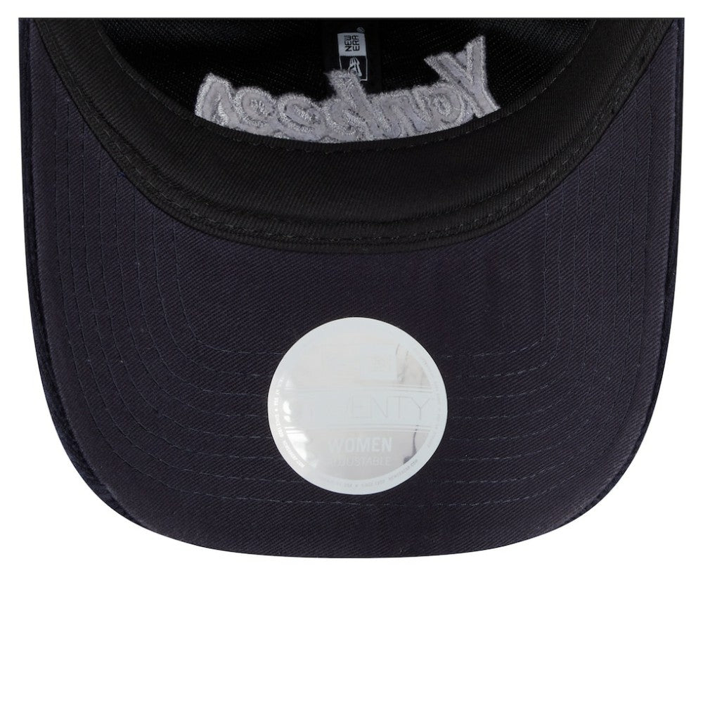 Navy New York Yankees New Era Women's Corduroy 9TWENTY Adjustable Hat