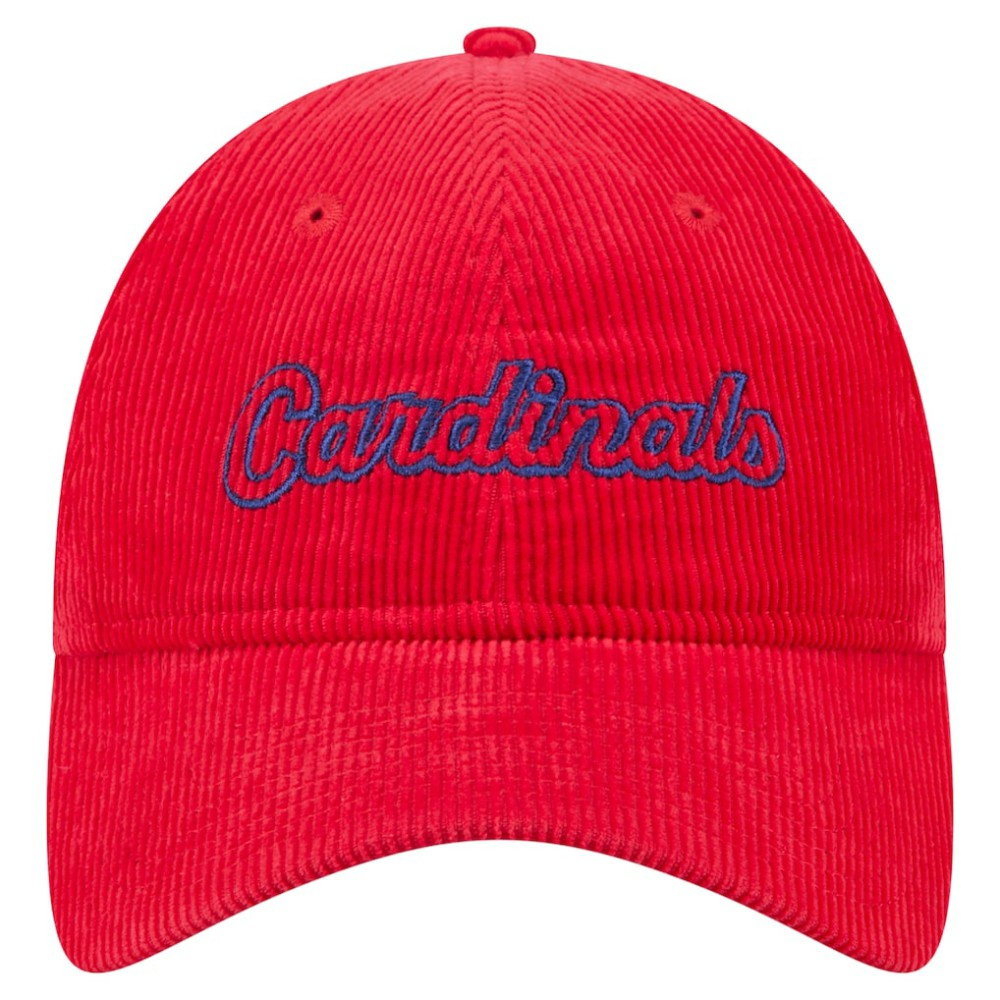 Red St. Louis Cardinals New Era Women's Corduroy 9TWENTY Adjustable Hat