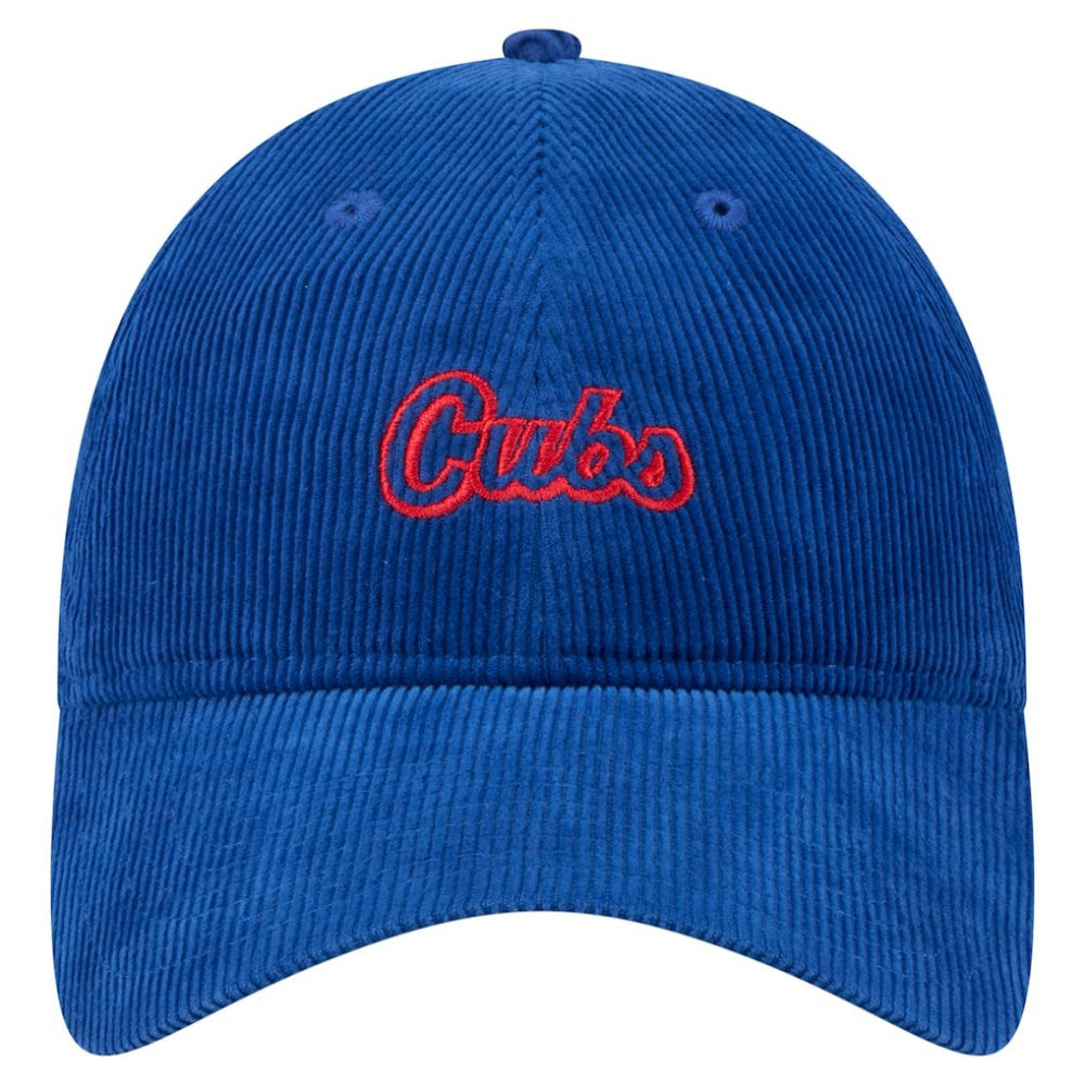 Royal Chicago Cubs New Era Women's Corduroy 9TWENTY Adjustable Hat