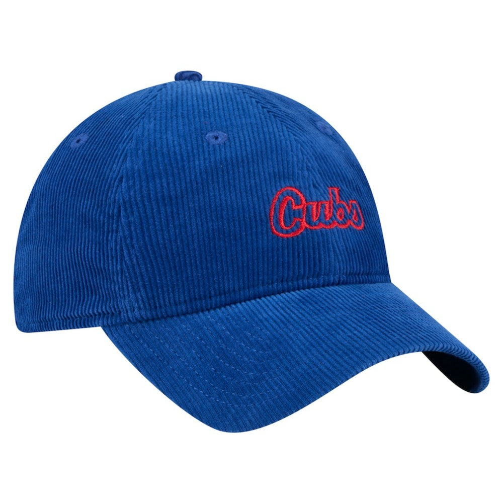 Royal Chicago Cubs New Era Women's Corduroy 9TWENTY Adjustable Hat