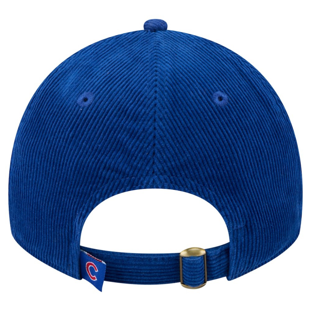 Royal Chicago Cubs New Era Women's Corduroy 9TWENTY Adjustable Hat