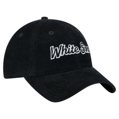 Black Chicago White Sox New Era Women's Corduroy 9TWENTY Adjustable Hat