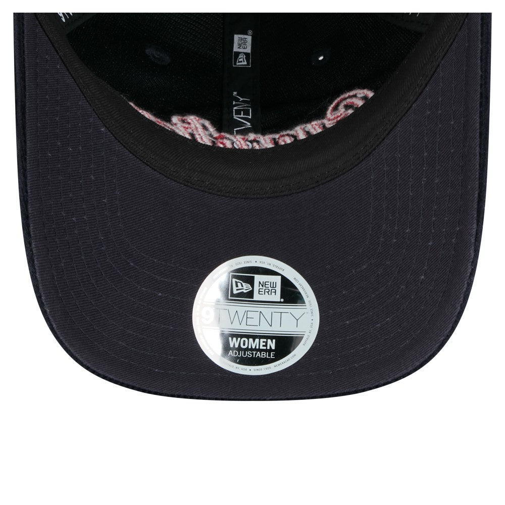 Navy Cleveland Guardians New Era Women's Corduroy 9TWENTY Adjustable Hat