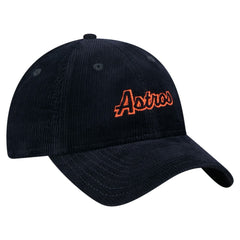 Navy Houston Astros New Era Women's Corduroy 9TWENTY Adjustable Hat