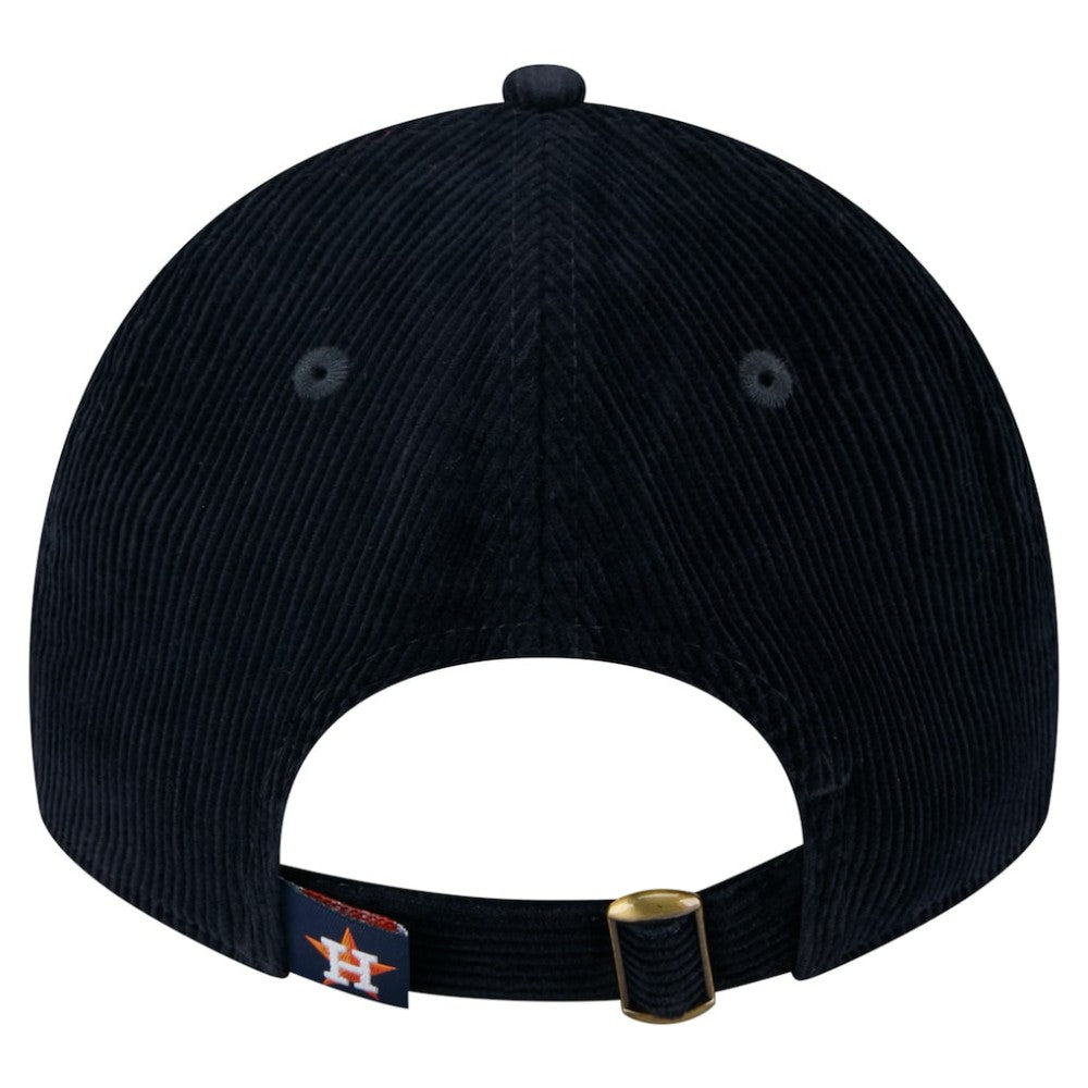 Navy Houston Astros New Era Women's Corduroy 9TWENTY Adjustable Hat
