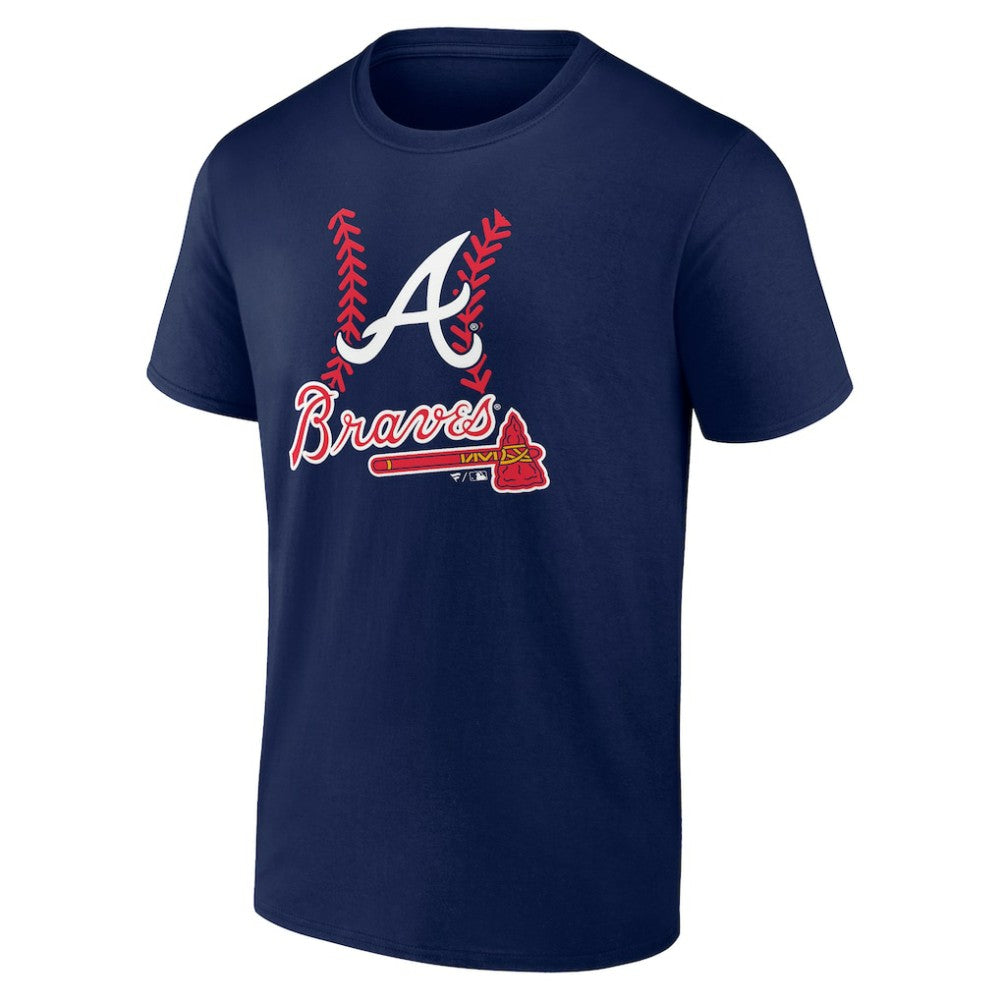 Navy Atlanta Braves Fastball T-Shirt