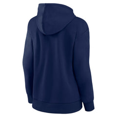 Navy Atlanta Braves Women's Fastball Pullover Hoodie