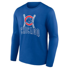 Royal Chicago Cubs Fastball Long Sleeve T-Shirt