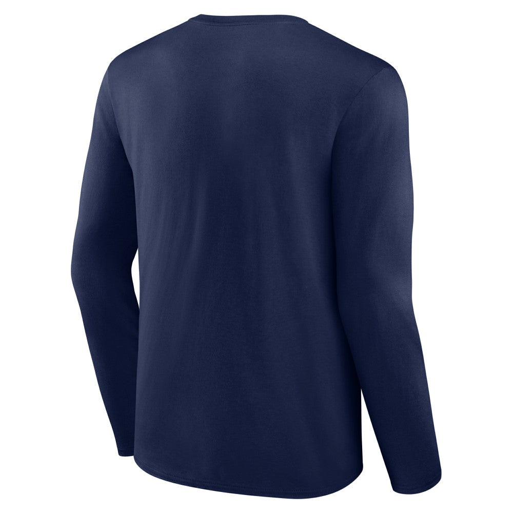 Navy Milwaukee Brewers Fastball Long Sleeve T-Shirt