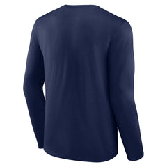Navy Milwaukee Brewers Fastball Long Sleeve T-Shirt
