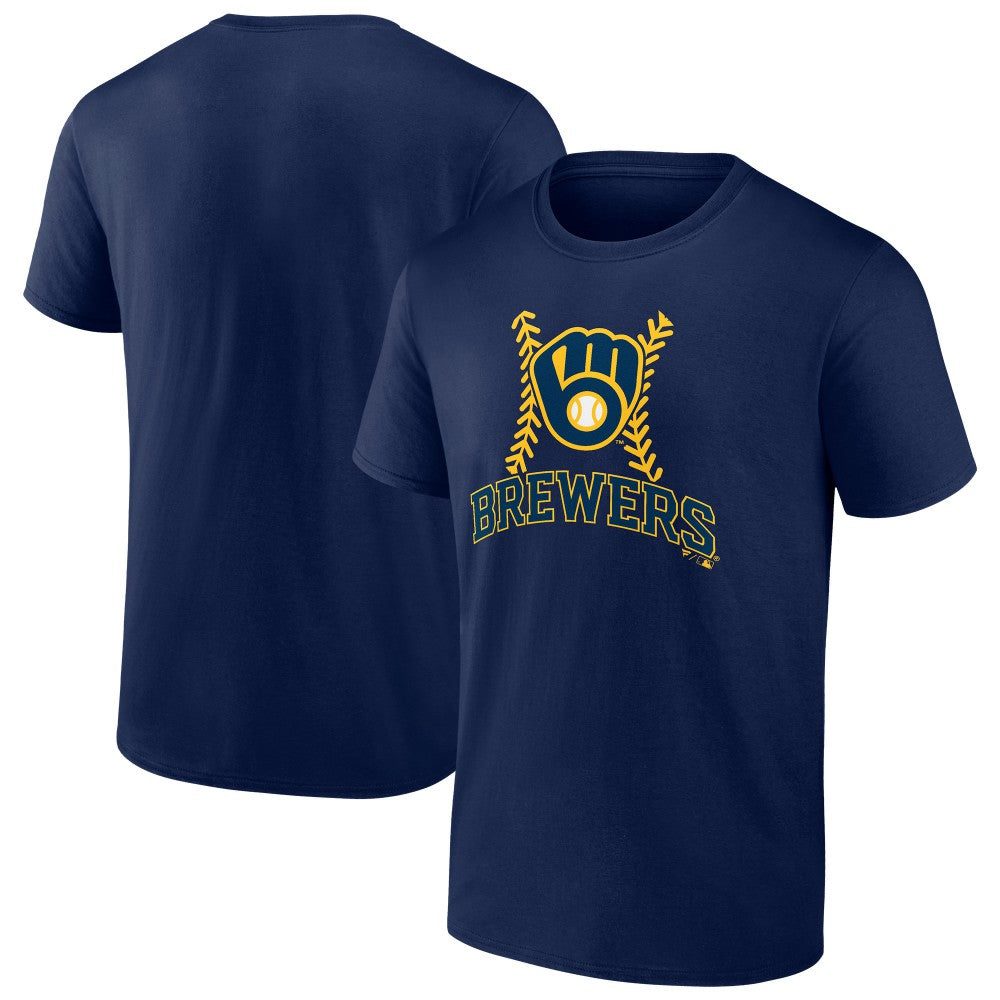 Navy Milwaukee Brewers Fastball T-Shirt