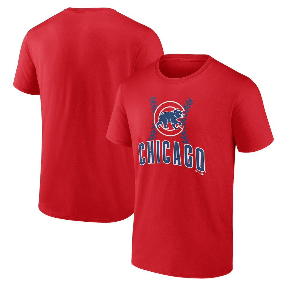 Red Chicago Cubs Fastball T-Shirt
