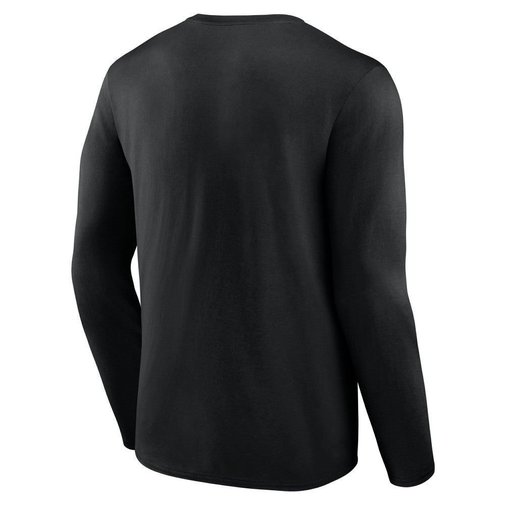 Black Cincinnati Reds Fastball Long Sleeve T-Shirt
