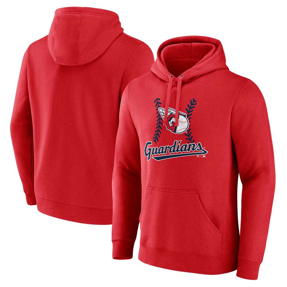 Red Cleveland Guardians Fastball Pullover Hoodie