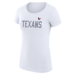 G-III 4Her by Carl Banks Women's Super-Slim Fit Lightweight Dot Print T-Shirt - Houston Texans T-shirts