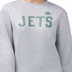 G-III 4Her by Carl Banks Women's Dot Print Fleece Pullover Sweatshirt - New York Jets Pullover