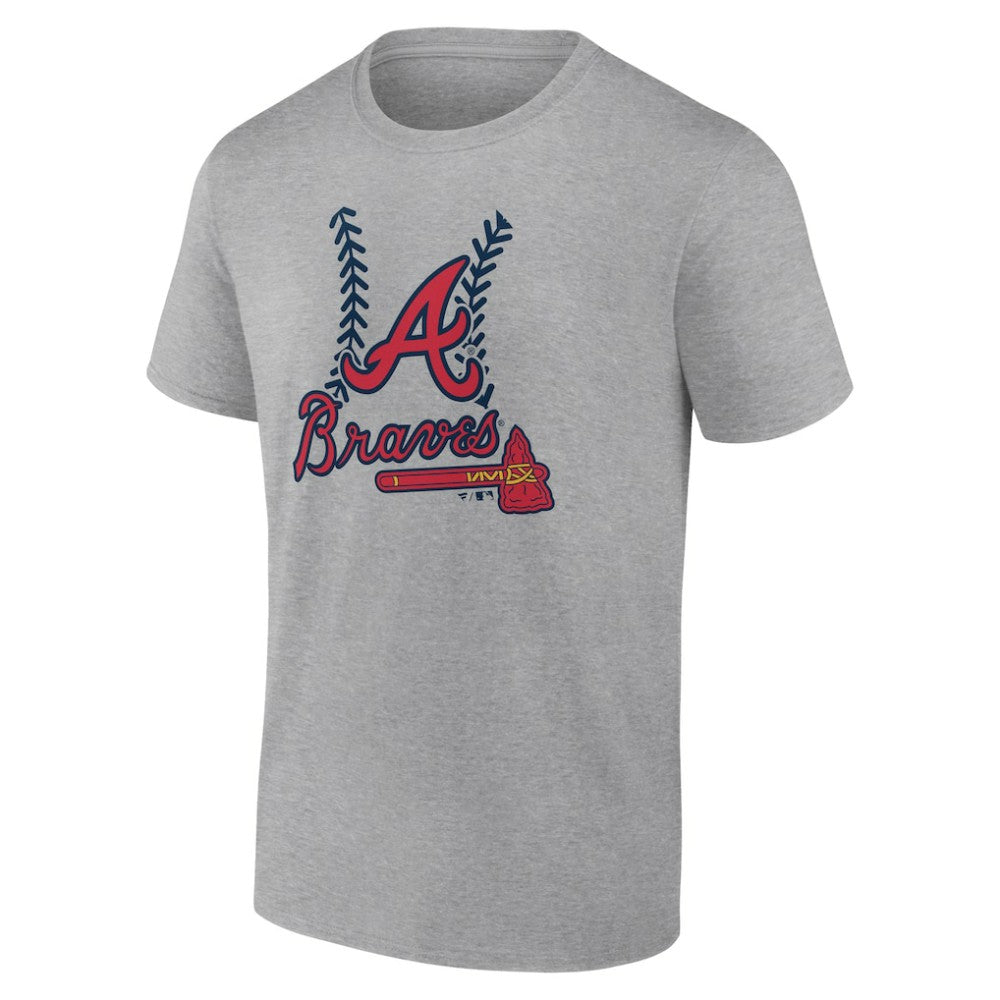 Heather Gray Atlanta Braves Fastball T-Shirt