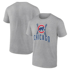 Heather Gray Chicago Cubs Fastball T-Shirt