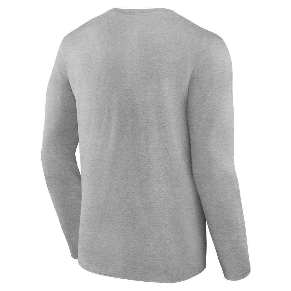 Gray Cincinnati Reds Fastball Long Sleeve T-Shirt