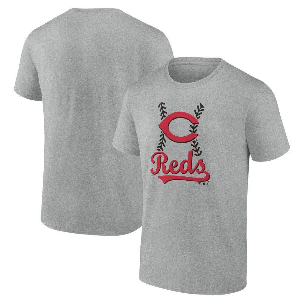 Heather Gray Cincinnati Reds Fastball T-Shirt