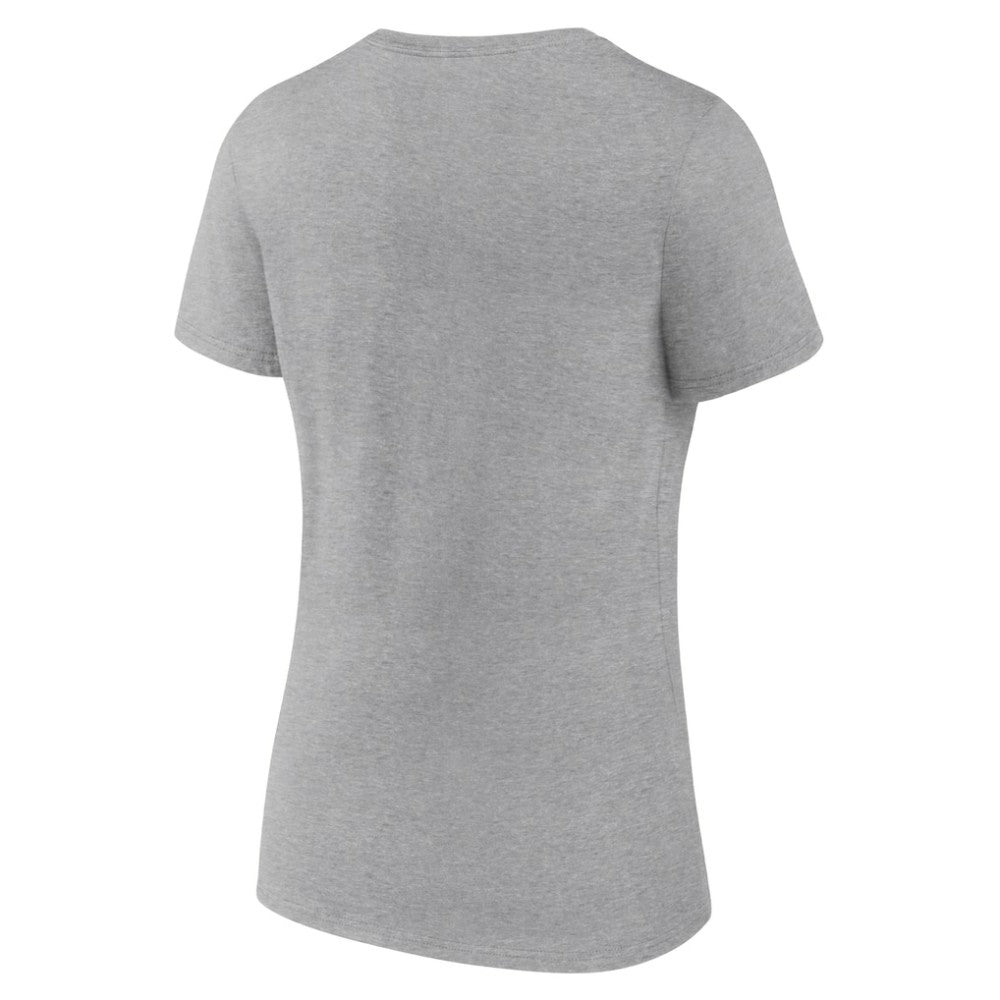 Gray Detroit Tigers Women's Fastball V-Neck T-Shirt