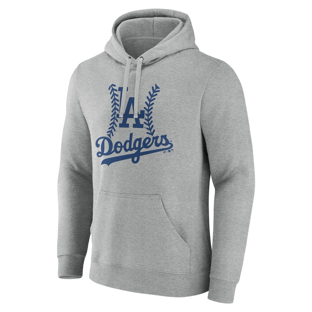 Gray Los Angeles Dodgers Fastball Pullover Hoodie