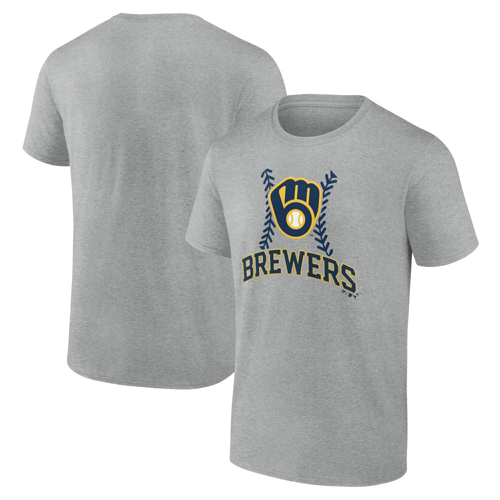 Heather Gray Milwaukee Brewers Fastball T-Shirt