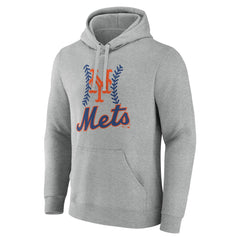 Gray New York Mets Fastball Pullover Hoodie