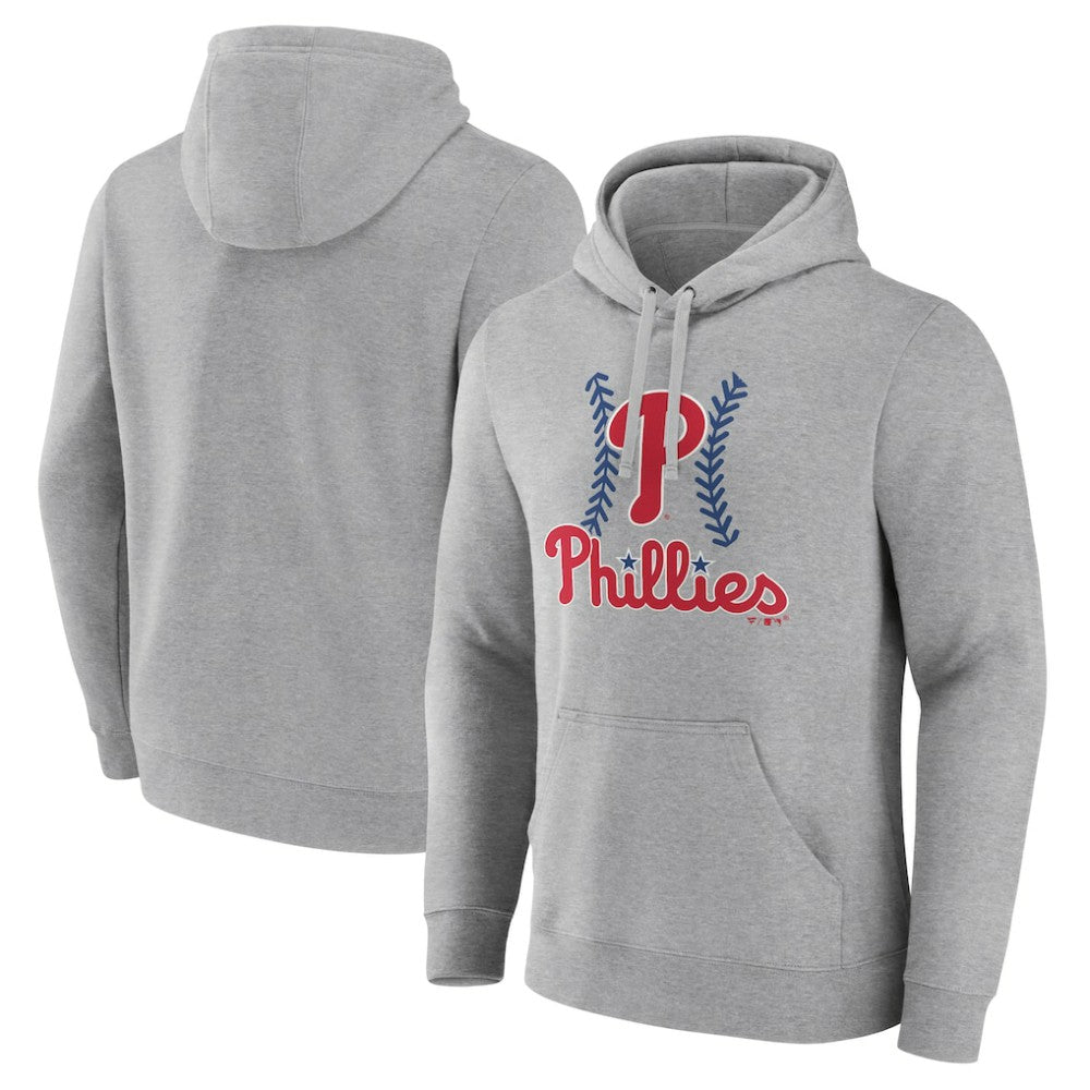 Gray Philadelphia Phillies Fastball Pullover Hoodie