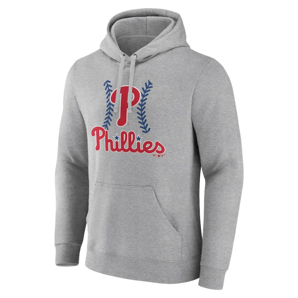 Gray Philadelphia Phillies Fastball Pullover Hoodie