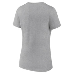 Gray Philadelphia Phillies Women's Fastball V-Neck T-Shirt