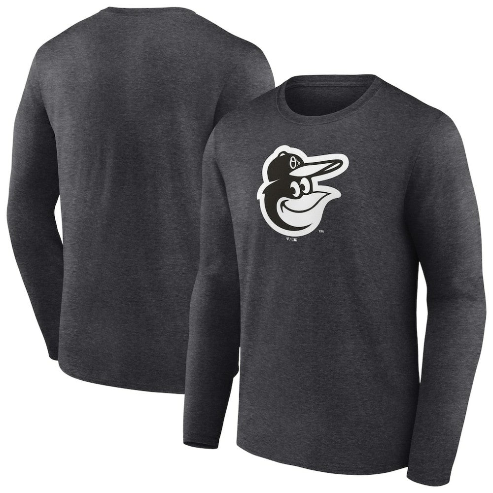 Charcoal Baltimore Orioles Monochrome Long Sleeve T-Shirt