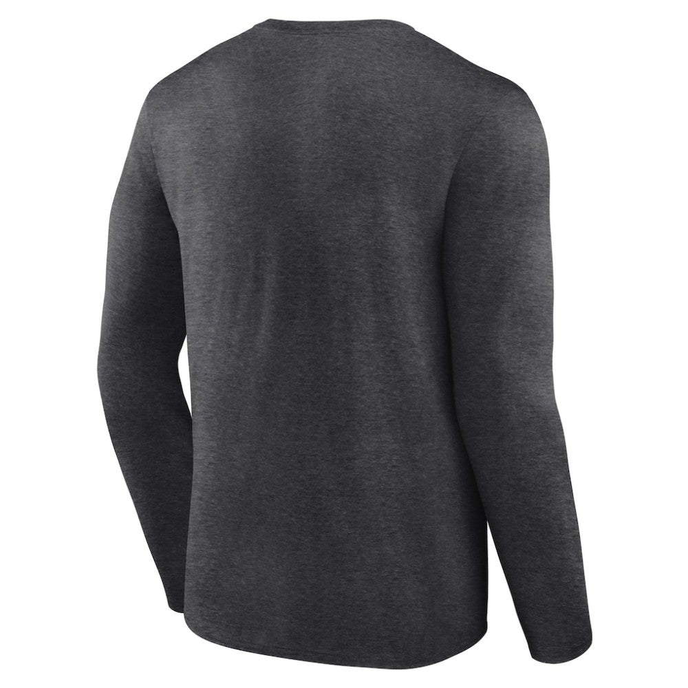 Charcoal Chicago Cubs Monochrome Long Sleeve T-Shirt