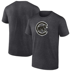 Charcoal Chicago Cubs Monochrome T-Shirt