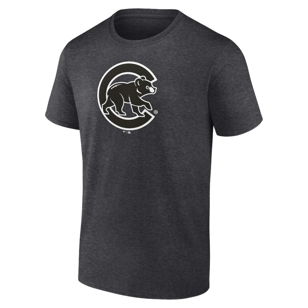Charcoal Chicago Cubs Monochrome T-Shirt