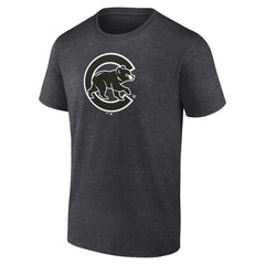 Charcoal Chicago Cubs Monochrome T-Shirt