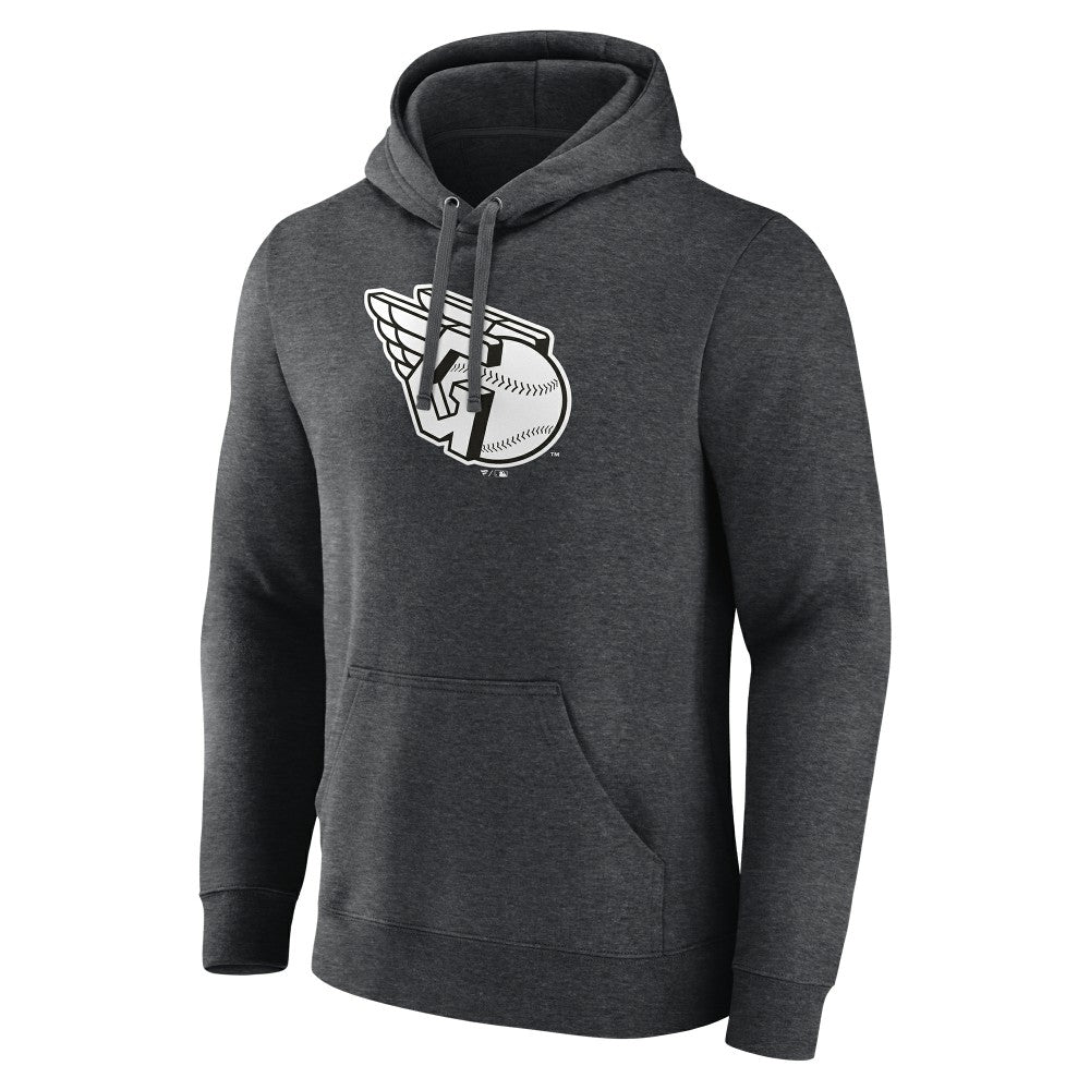 Charcoal Cleveland Guardians Monochrome Pullover Hoodie