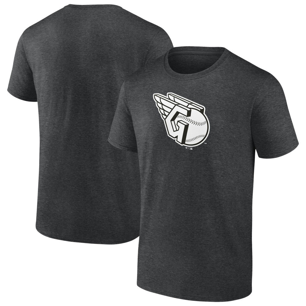 Charcoal Cleveland Guardians Monochrome T-Shirt