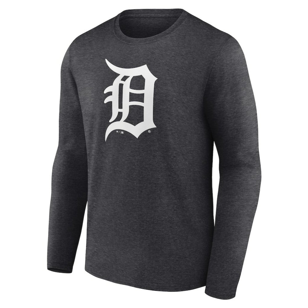 Charcoal Detroit Tigers Monochrome Long Sleeve T-Shirt