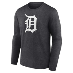 Charcoal Detroit Tigers Monochrome Long Sleeve T-Shirt